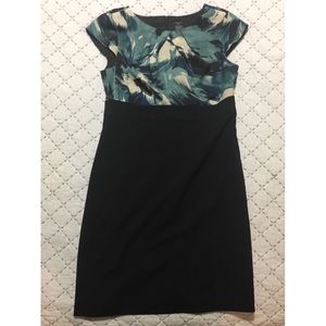 Ann Taylor LOFT Petite Watercolor Sheath Dress
